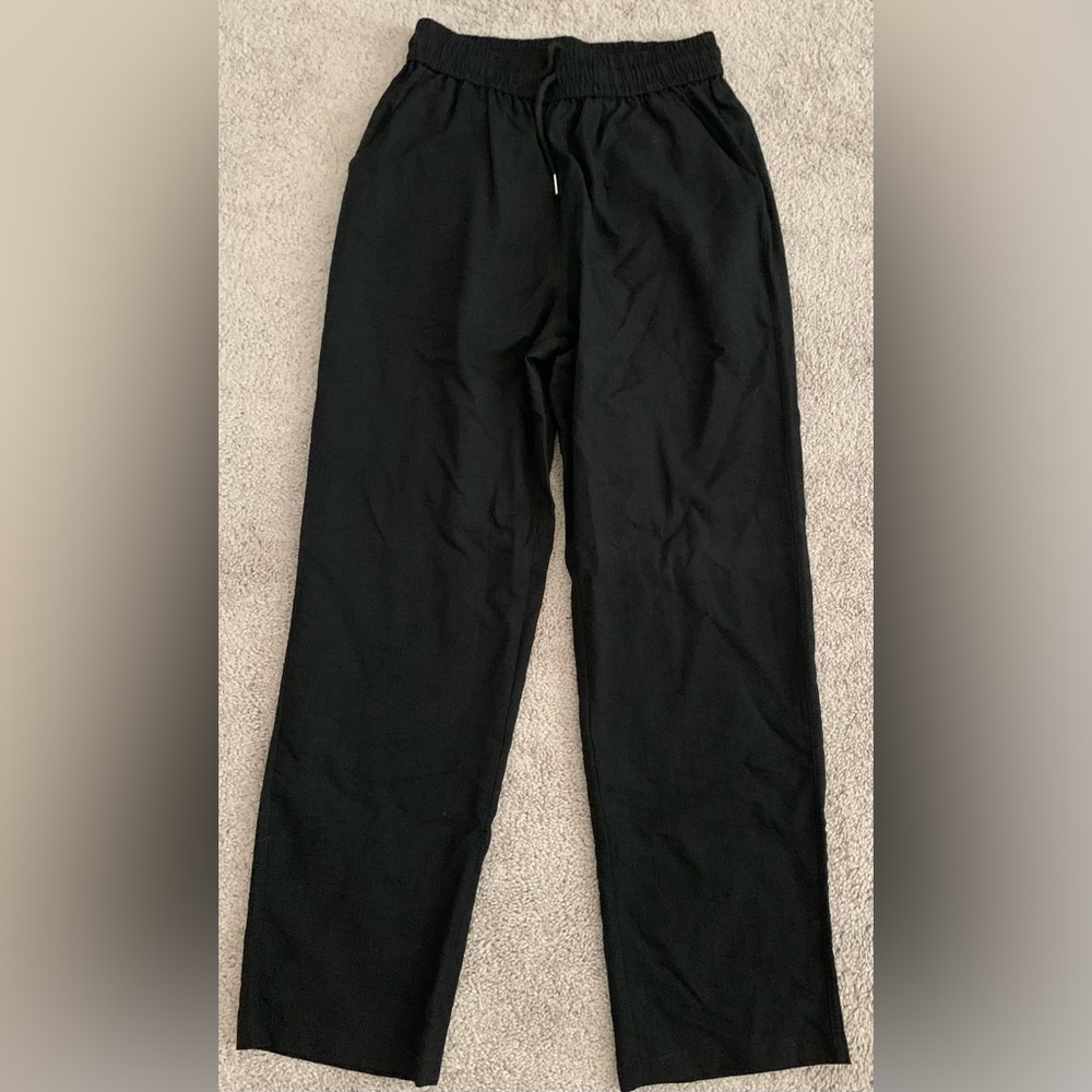 Poriff Women’s Black‎ Drawstring Pants Small